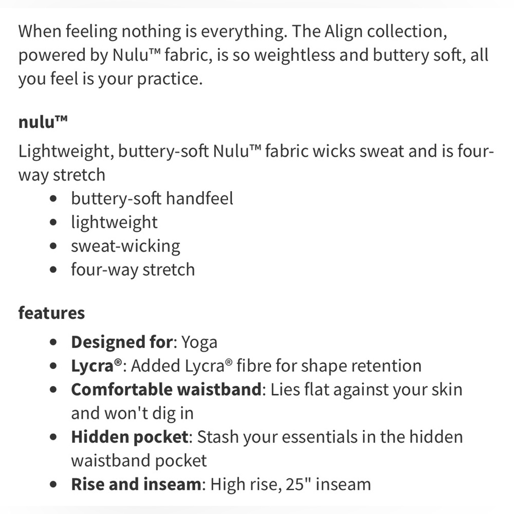 lululemon athletica High-Rise Mauve Leggings - Picture 8 of 10